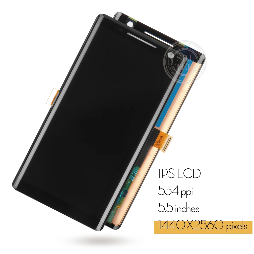 Srjtek для Nokia 8 Sirocco ЖК-дисплей сенсорный экран с дигитайзером в сборе без рамки 2560*1440 5,5 ''для Nokia 8 Sirocco дисплей