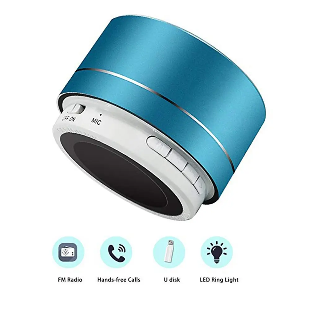 Портативная беспроводная Bluetooth Колонка со светодиодной подсветкой|Сабвуферы| |