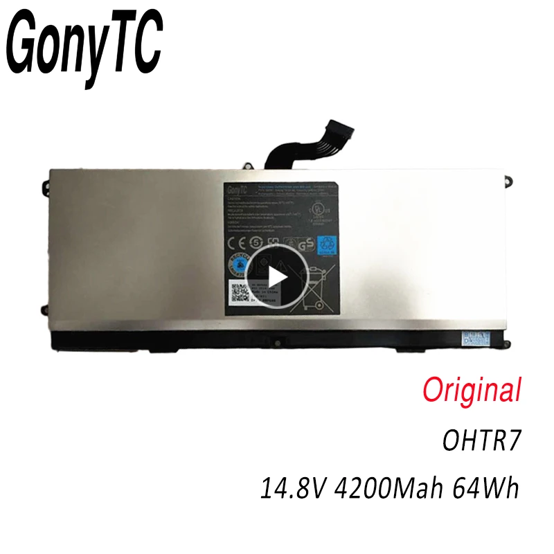 GONYTC OHTR7 14 8 v 64WH новый оригинальный аккумулятор для ноутбука Dell XPS 15z L511Z 0HTR7 NMV5C 0NMV5C