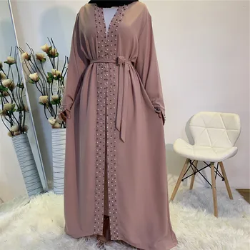 Eid Mubarak Abaya Dubai Turquía musulmana Abayas para damas turco Hijab Vestido caftán Kaftan ropa islámica Vestido árabe Mujer
