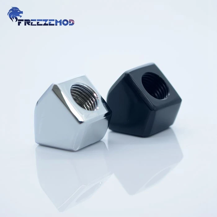 FREEZEMOD компьютер pc кулер для воды фитинг адаптер Колено 45 градусов угол двойной