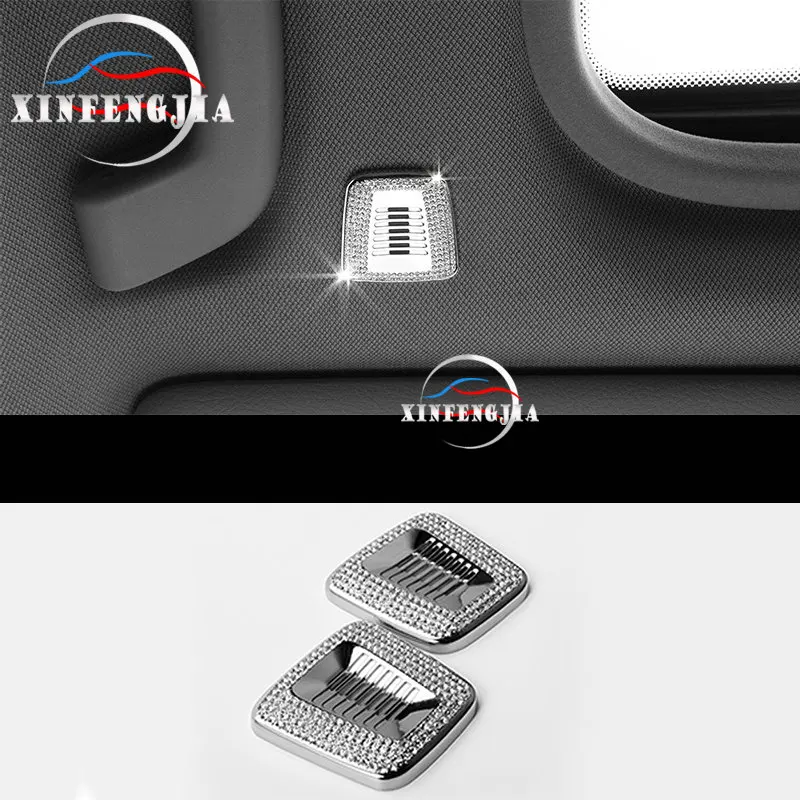 

For BMW 1 2 3 4 5 6 7 Series X3 X4 X5 X6 2x Crystal Style Roof Microphone Trim