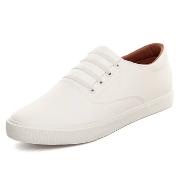 

Ins Sneakers Men Skateboard Shoes Cool Young Man Street Shoes Mens Casual Shoes Slip-on Black White Footwear A2107