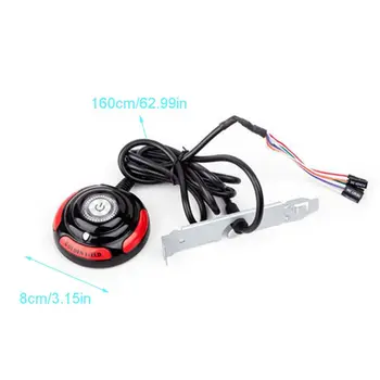 

1.6m Desktop Computer PC Case Power Supply on/off Reset Push Button Switch Cable Y1AE