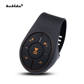 

kebidu Wireless Remote Control Bluetooth Car Kit Portable Receiver Media Button For Car Steering Wheel Bike For IOS Android