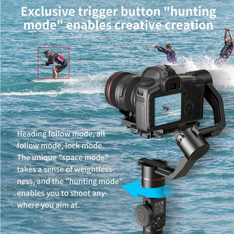 FeiyuTech Feiyu AK2000 3 оси карданный Стабилизатор Ручной для Nikon sony Canon DSLR камеры Gopro действие 2,8 кг Полезная нагрузка estabilizad