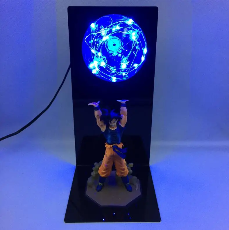 Синий Аниме ночник Dragon Ball ночник Light Сон Гоку взрывные бомбы Luminaria светодиодный ночник для детей Dragon Ball лампа DBZ декоративный свет детский ночник ЕС США штекер - Испускаемый цвет: Синий