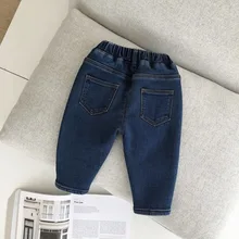 Чэнь мать для Детская одежда детская зимняя куртка из вельвета, для мальчика, матовый и одежды, теплые ппартияные джинсы Универсальный От 1 до 3 лет для малыша; на каждый день длинные штаны