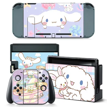 

Cute Cartoon Game Console Vinyl Skin Decals Anime Sticker Protective Cover for Nintend Switch Game Console Controller