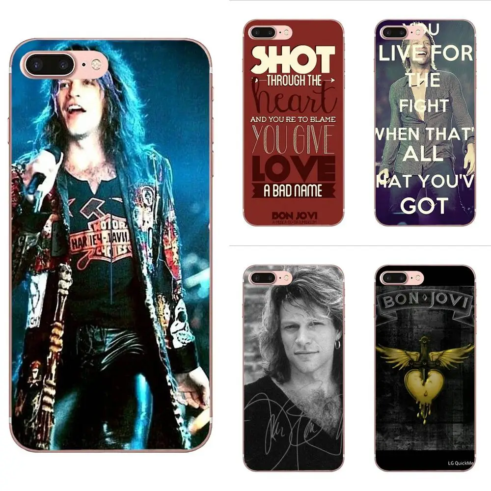 Роскошный чехол для телефона с красным сердцем Jon Bon Jovi Apple IPhone X XS Max XR 4 4s 5 5C 5S SE 6 6S 7 8