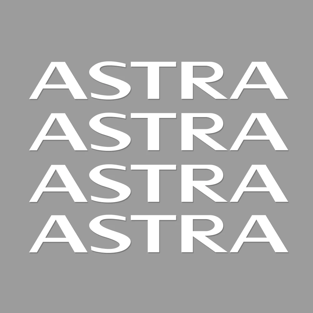 For Astra 4 шт. авто стеклоочиститель Декор наклейки автомобильные виниловые наклейки в виде Фотообоев c переводными картинками для Opel OPC Astra J H G K Insignia Corsa D B E Mokka Vectra B аксессуары - Название цвета: For Astra