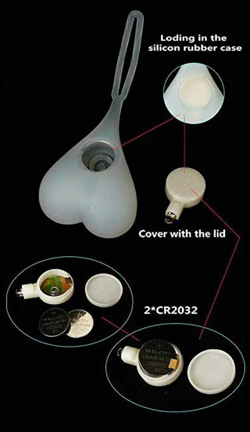 Top Cycling Egg Tail Creative Bike Waterproof Night Essential LED Red Warning Lights Bicycle Seat Back Lamp 6