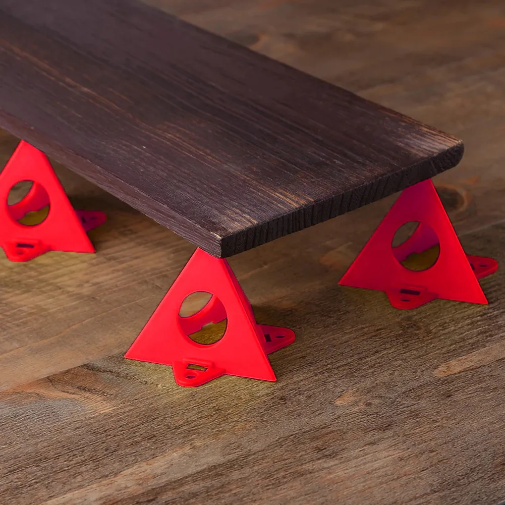 

10PCS Random Color Pyramid Stands Set Triangle Stands Paint Tool Triangle Paint Pads Feet For Woodworking Carpenter Parts