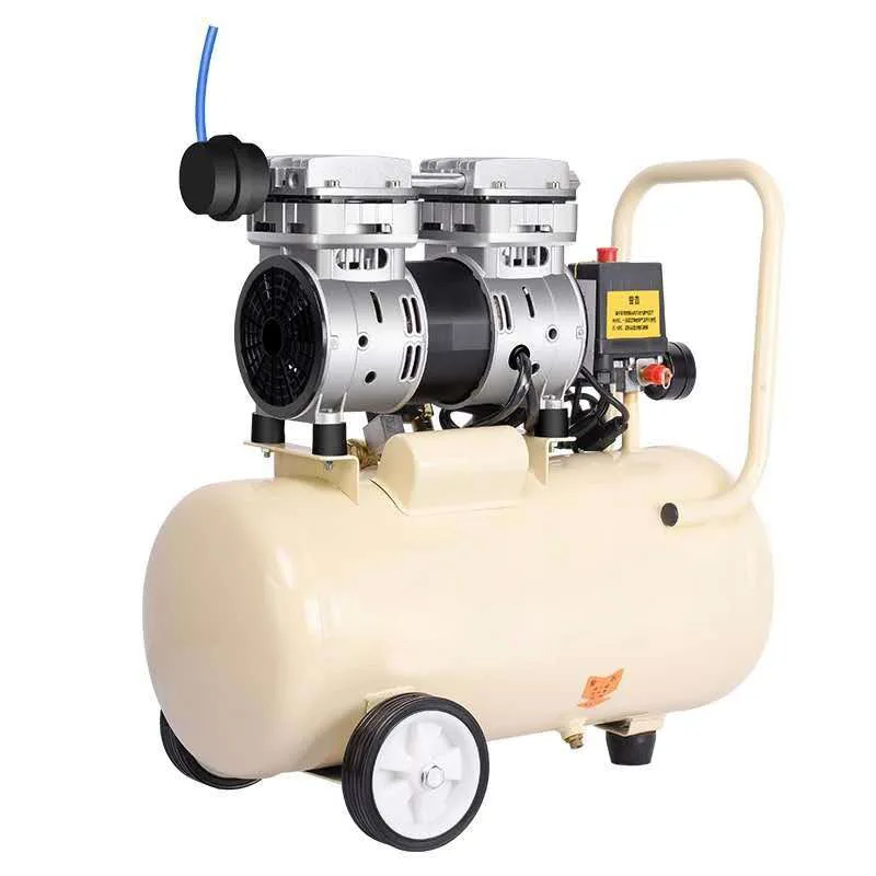 750W-30L бесшумный воздушный компрессор без масла маленький насос