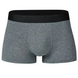 High Quality Male Cotton Underwear Boxers Men Mid Waist Boxer Shorts Breathable Elastic Soft Men's Panties Underpants Cueca