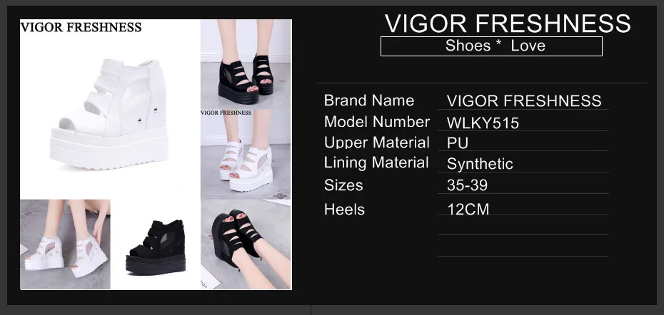 VIGOR/свежая обувь на платформе; пикантные сандалии-гладиаторы; обувь, увеличивающая рост; женские летние сандалии в римском стиле; женская обувь на каблуке; WY515