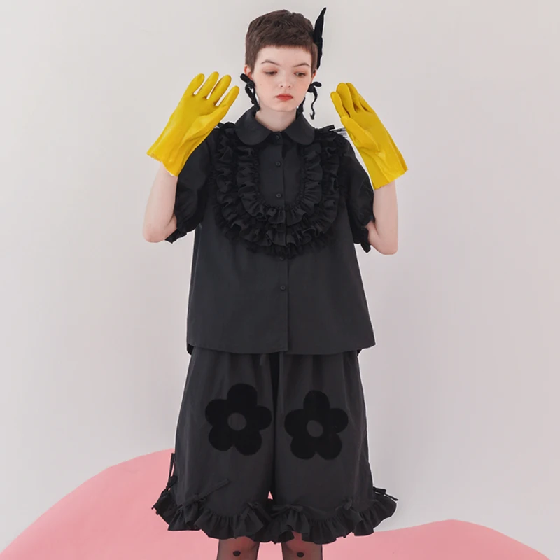imakokoni lace collar shirt original design