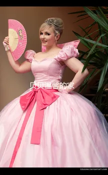 

Princess Lottie Charlotte Cosplay Party Dress Costume From Movie Princess And The Frog Custom