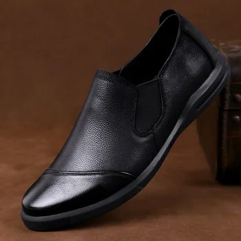 

Men's Shoes Genuine Leather Breathable Loafers outdoor fashion Comfortable Men Casual Shoes Slip-on Footwear Shoes moccasins