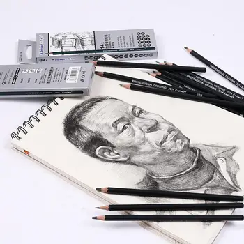 

14pcs/set Professional Sketch Set Drawing Tools For Beginners Supplies Graphite Art Charcoal Pencil For Writing Professiona G9A0