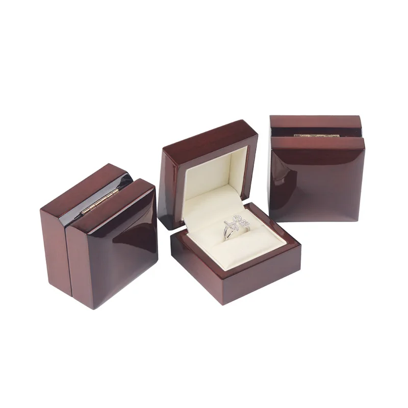 

Top Grade Solid Wood Ring Box Creative zuan jie he Necklace Box Jewellery Box Gift Box