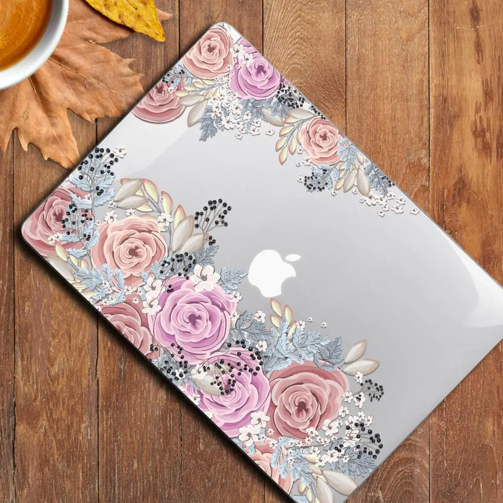 laptop case 16 inch Laptop Case A2141 Floral Print Hard Shell Cover for MacBook 2020 Air Pro 13 A1932 A2337 A2289 AA233 Case w/keyboard Skin laptop cover