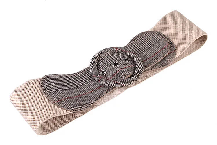 New Designer Ladies Wide Round Bucklce Leather Belt Female Cute Waist Belts for Women Dress Coats Kemer