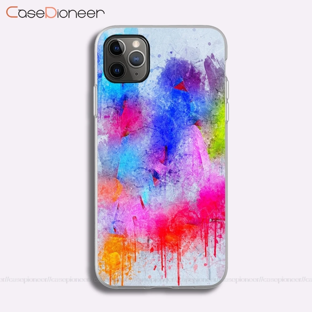 Красивый Abstarct iphone 11 pro XS Max X XR 5 6 6s 7 8 Plus SE 2020 прозрачный мягкий чехол для