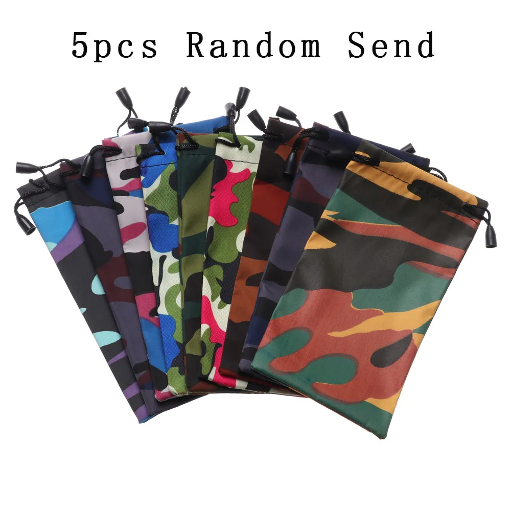 5pcs Random Send Разные цвета! 1/5/10 шт унисекс мульти-функциональный ткань сумки солнцезащитные очки модные очки Чехлы очки протектор чехол Аксессуары - Цвет: 5pcs Random Send