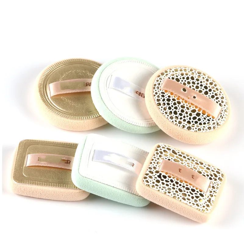 

2Pcs Powder Foundation Makeup Sponge Cosmetics Puff Make Up Tool Kit Soft Face Ribbon Soft Make Up Beauty Facial Puff