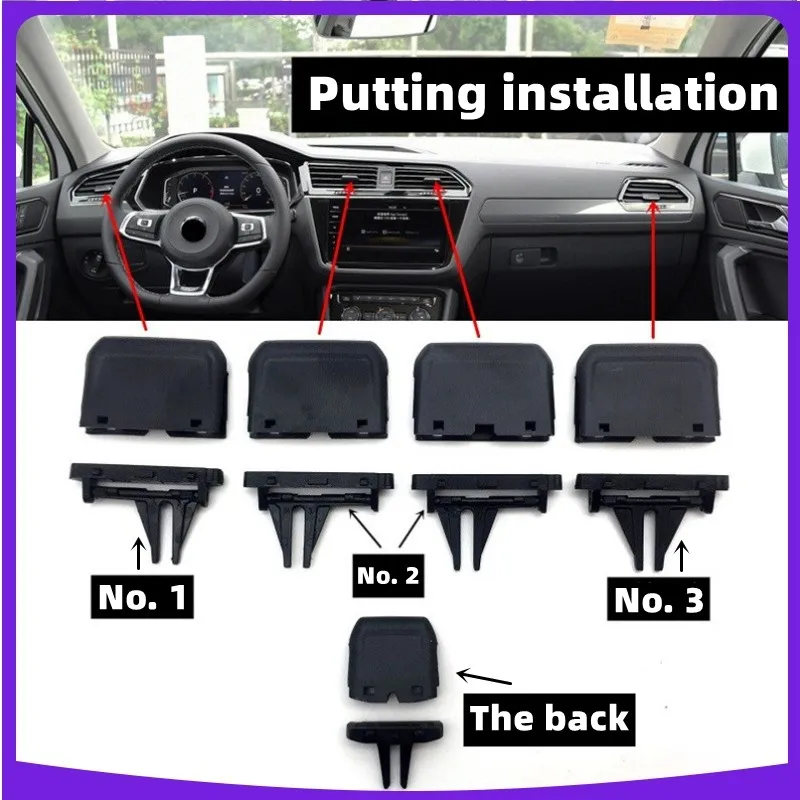 Air Conditioning Outlet Plectrum Dashboard Rear Air Conditioner AC Vent Outlet Pick for VW Tiguan 2 MK2