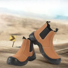 Защитная обувь и шляпы, мужские полуботинки со стальным носком, рабочая обувь, Нескользящая дышащая обувь с сеткой, походная одежда, DXZ083