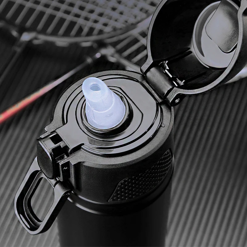 Prezzo PINKAH NUOVO Per Gli Adulti 500ML In Acciaio Inox Boccetta di Vuoto thermos tazza di paglia bottiglia di acqua con il supporto di Tazza di Isolamento