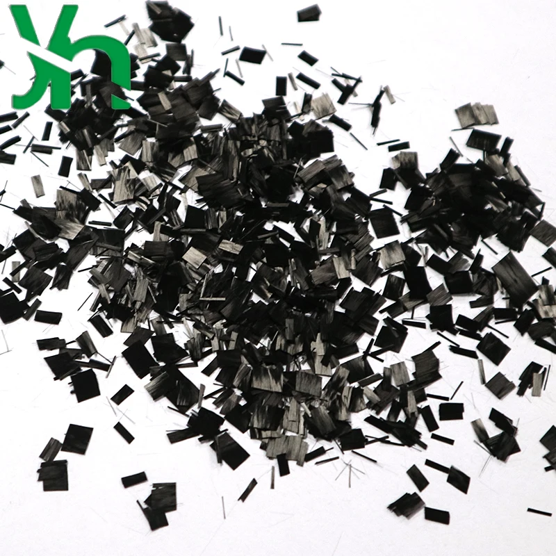 Forged carbon fiber 6mm chopped carbon fiber bundle decorated with marble texture on surface messy effect carbon fiber bundle