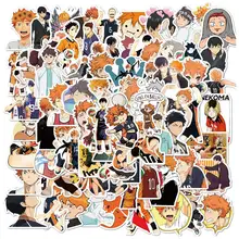 Haikyuu – pack de 102 pièces, Anime!! Ensemble d'autocollants artisanaux décoratifs, étiquette Scrapbooking pour Album journal intime, papeterie pour bricolage
