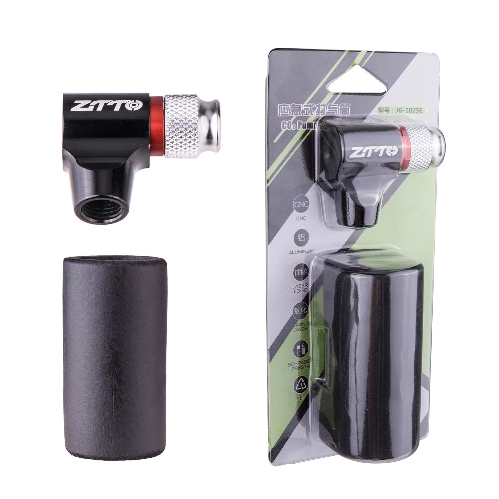 

1PC Bicycle CO2 Pump MTB Road Bike Pump Quickly Inflator for Presta Schrader Adapter Mini Hand Pump Cycling Accessories Alloy