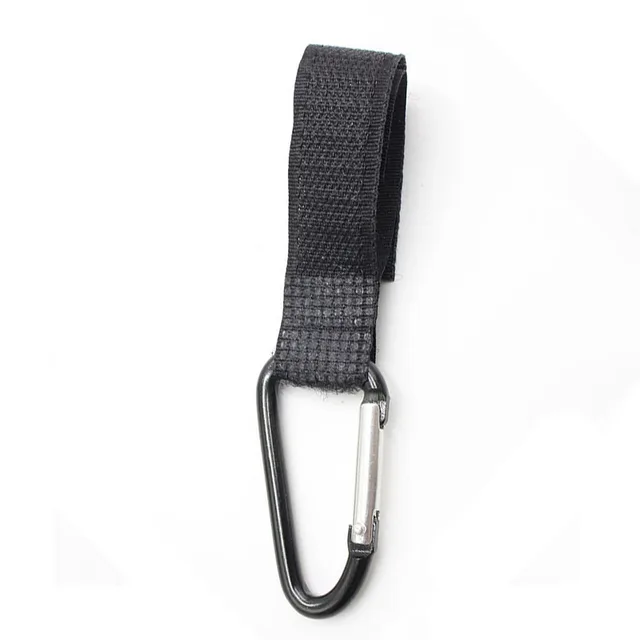 1/2 Pcs pu Leather Baby Bag Stroller Hook Rotate 360 Degree Rotatable Multi-function Stroller 2 in 1 Metal Hook Stand Accessorie Black nylon -1pcs