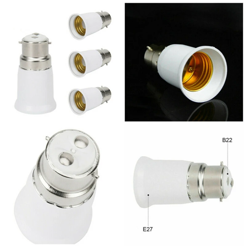 B22 к E27 база светодиодный светильник лампа огнеупорный держатель адаптер конвертер гнездо изменения