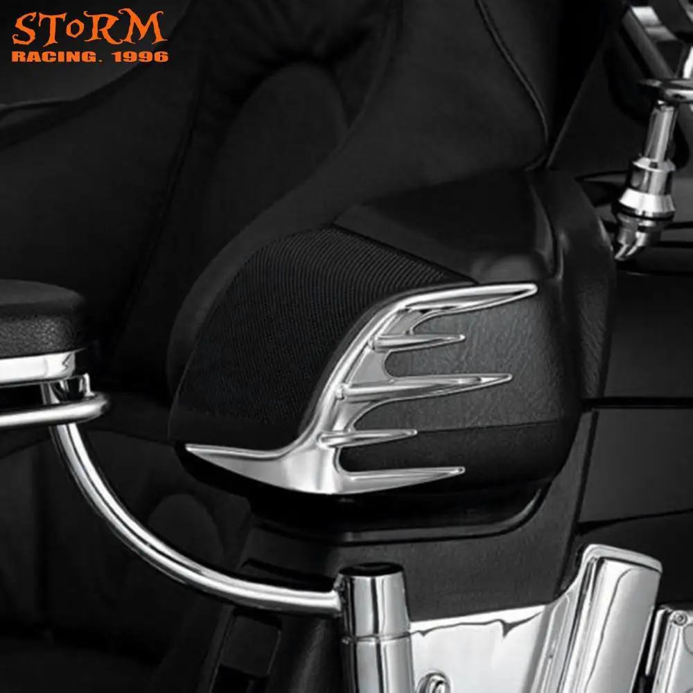 Хромированный задний динамик для мотоцикла внешняя отделка украшения для Honda Goldwing GL1800 GL 1800 2006- спортивный велосипед