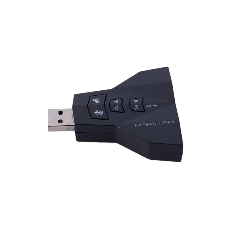 Виртуальный 7,1 канальный USB 2,0 3D Аудио Звуковая карта адаптер микрофонный динамик