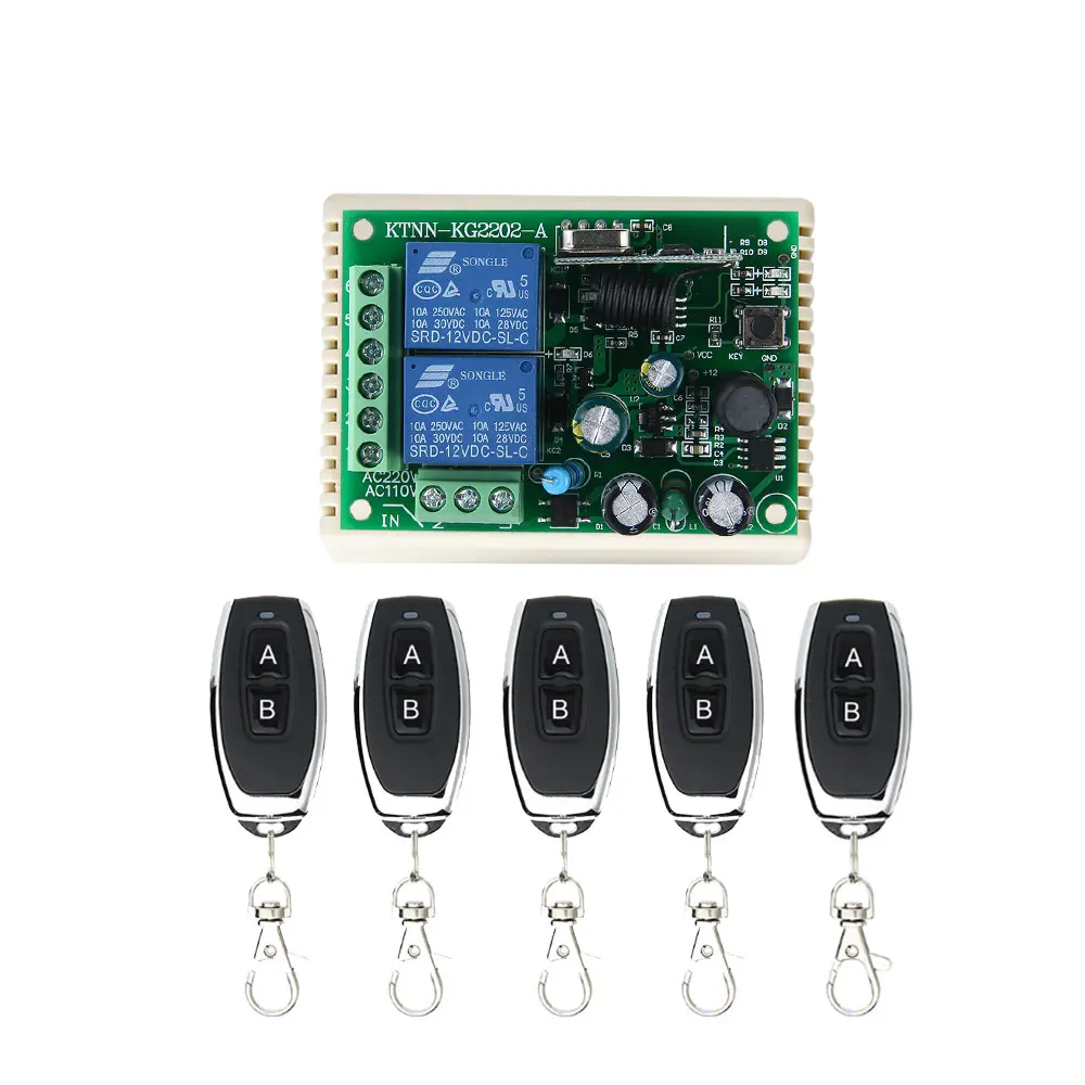 Wireless Remote Control Switch Kit - 2 Door - 2-Channel Receiver & 2-B –  UHS Hardware