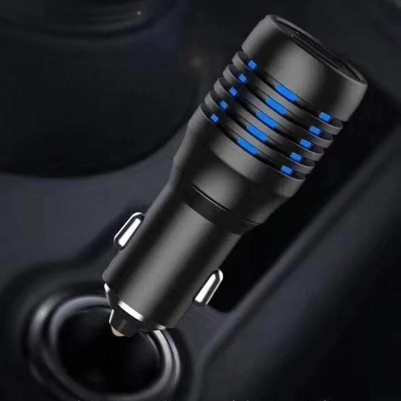 30pcs New Original high quality Mini Fast charging car charger Dual USB Quick charge 24W Metal Style factory wholesale DHL cheap