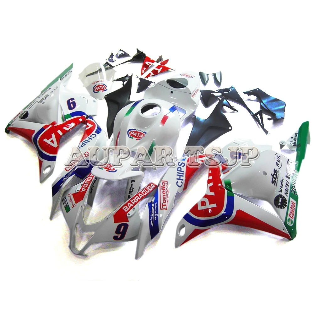 Для Honda CBR600RR F5 2009 2010 2011 2012 год cbr600rr 09, 10, 11, 12, ABS Пластик белый красный и зеленый понижает мотоцикл комплект обтекателей