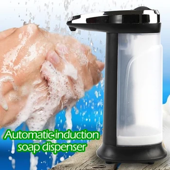 

400ml Touchless Liquid Soap Dispenser Smart Sensor Hands-Free Automatic Soap Dispenser Pump For Bathroom Kitchen