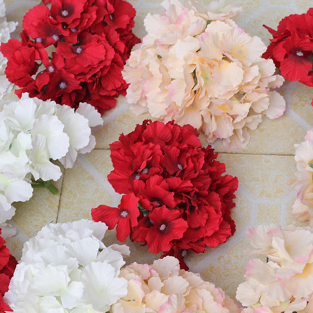 DIY для создания искусственных цветов букет шелковая соцветия гортензии для свадебной вечеринки домашний декоративный венок Подарочная