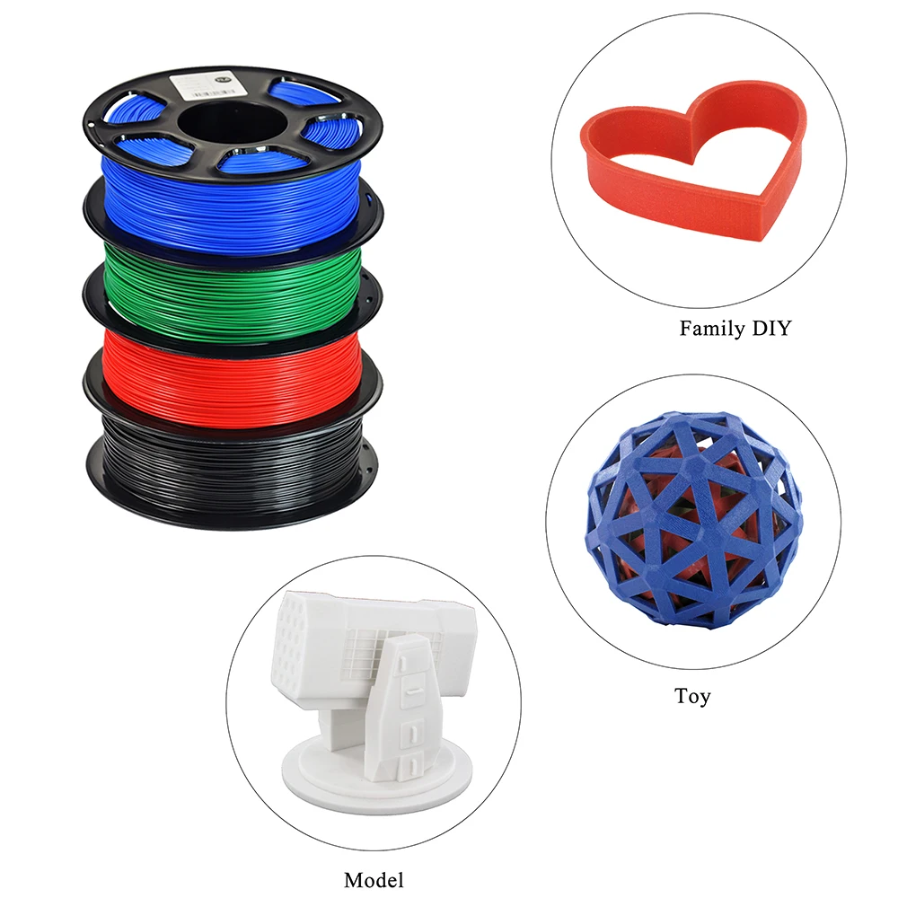 10 шт 1 кг 2.2LB 75 мм ABS 3D принтеры нити для рисунок 3d ручка MakerBot RepRap домашнего
