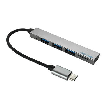 

USB-C 3.1 to 3 Port USB 2.0 and TF Card Type C HUB 480M Splitter Converter OTG Adapter Cable for Macbook Pro iMac PC Laptop