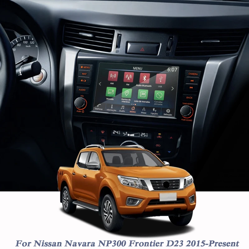

For Nissan Navara NP300 Frontier D23 2015-Present Car Styling GPS Navigation Screen Glass Film Dashboard TPU Display Film
