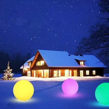 

Holiday Lighting LED Rechargeable Globe Ball Lamp Remote Control Christmas Holiday Lighting Outdoor Garden Lawn RGB