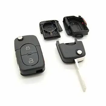 

Carcasa para llave de coche-Mando a distancia 2 botones PANIC Audi A1, A3, A4, A5, A6, A8, Q7 TT